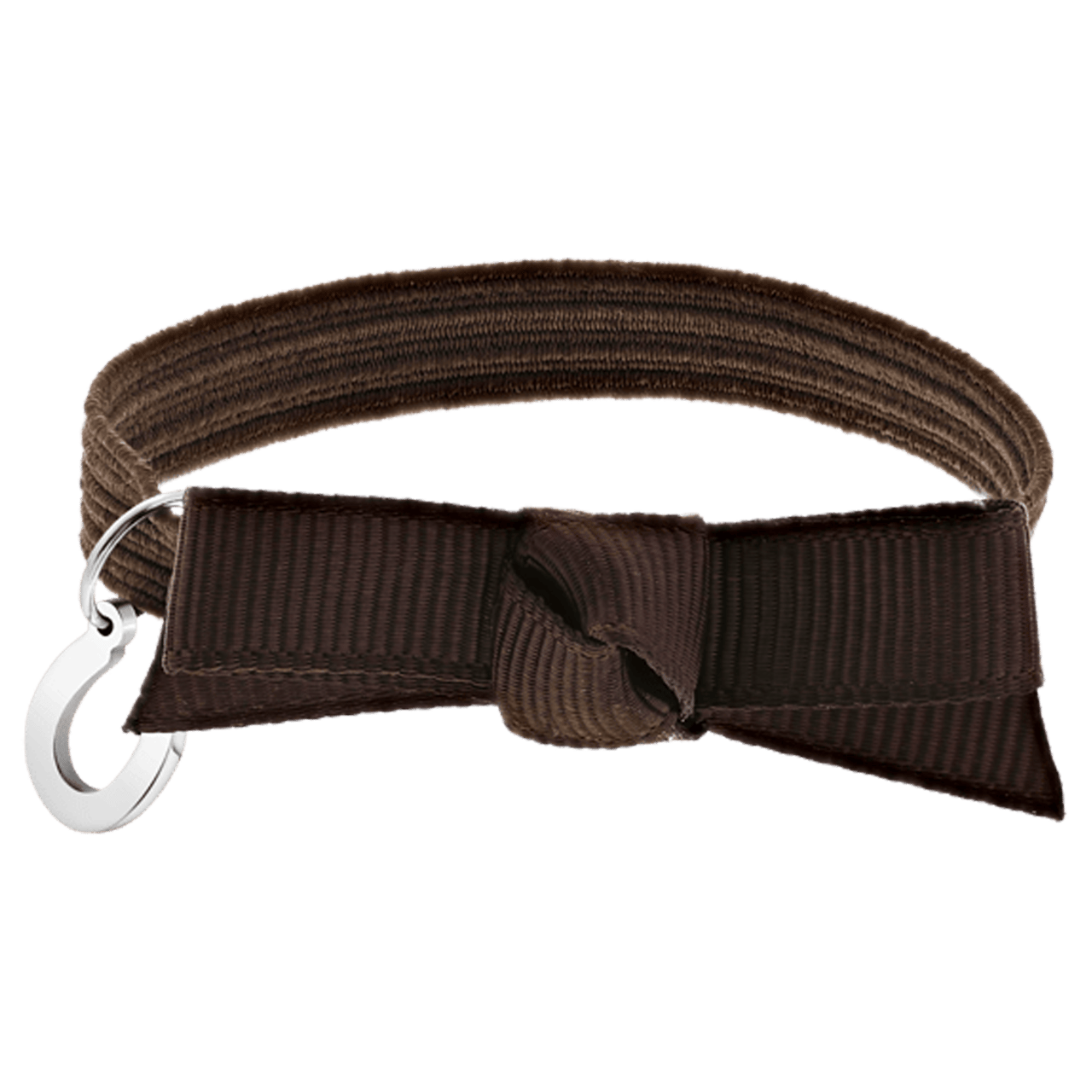 Elastisches Kinderarmband in Braun mit Hufeisen-Anhänger