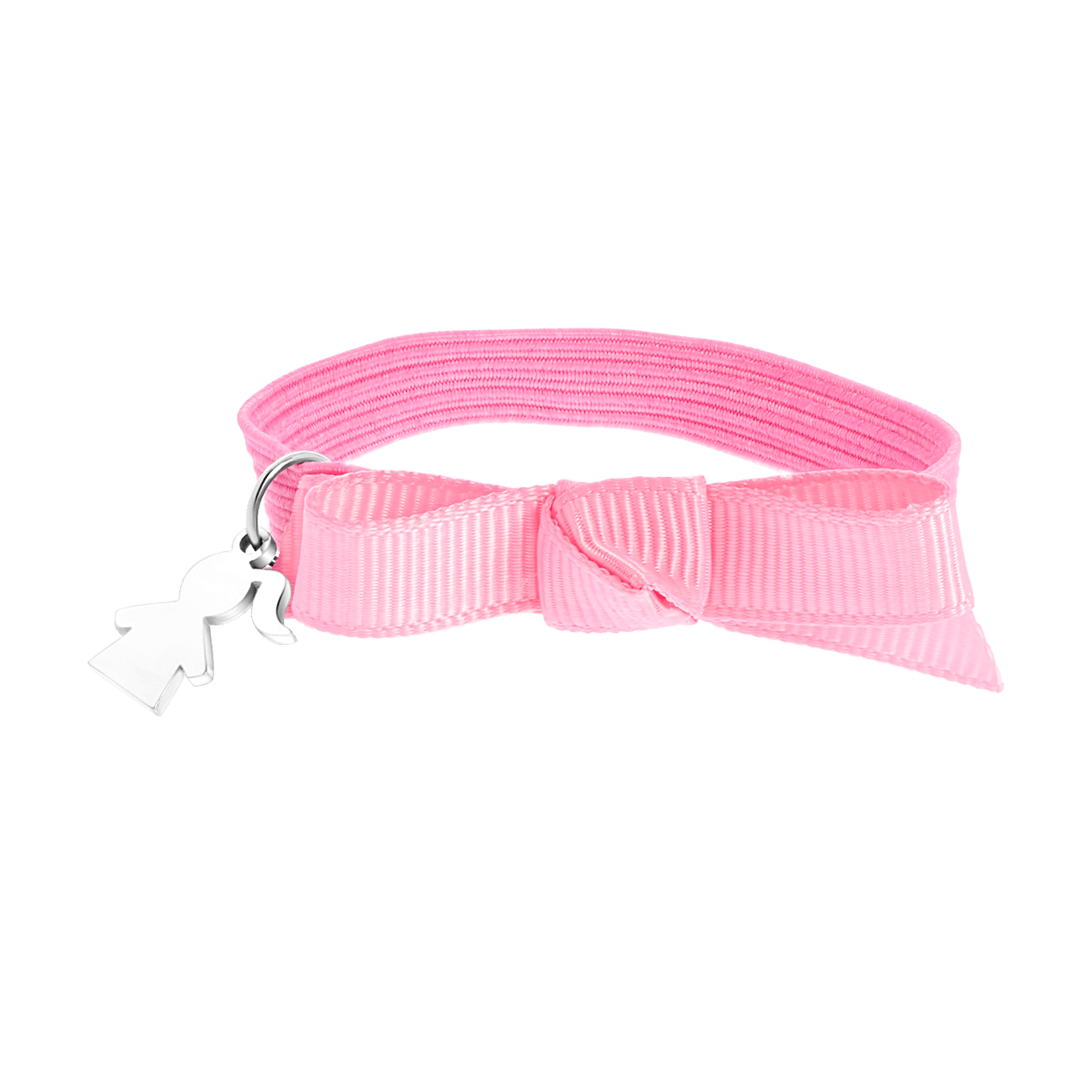Roze kinderrekarmband met hanger meisje