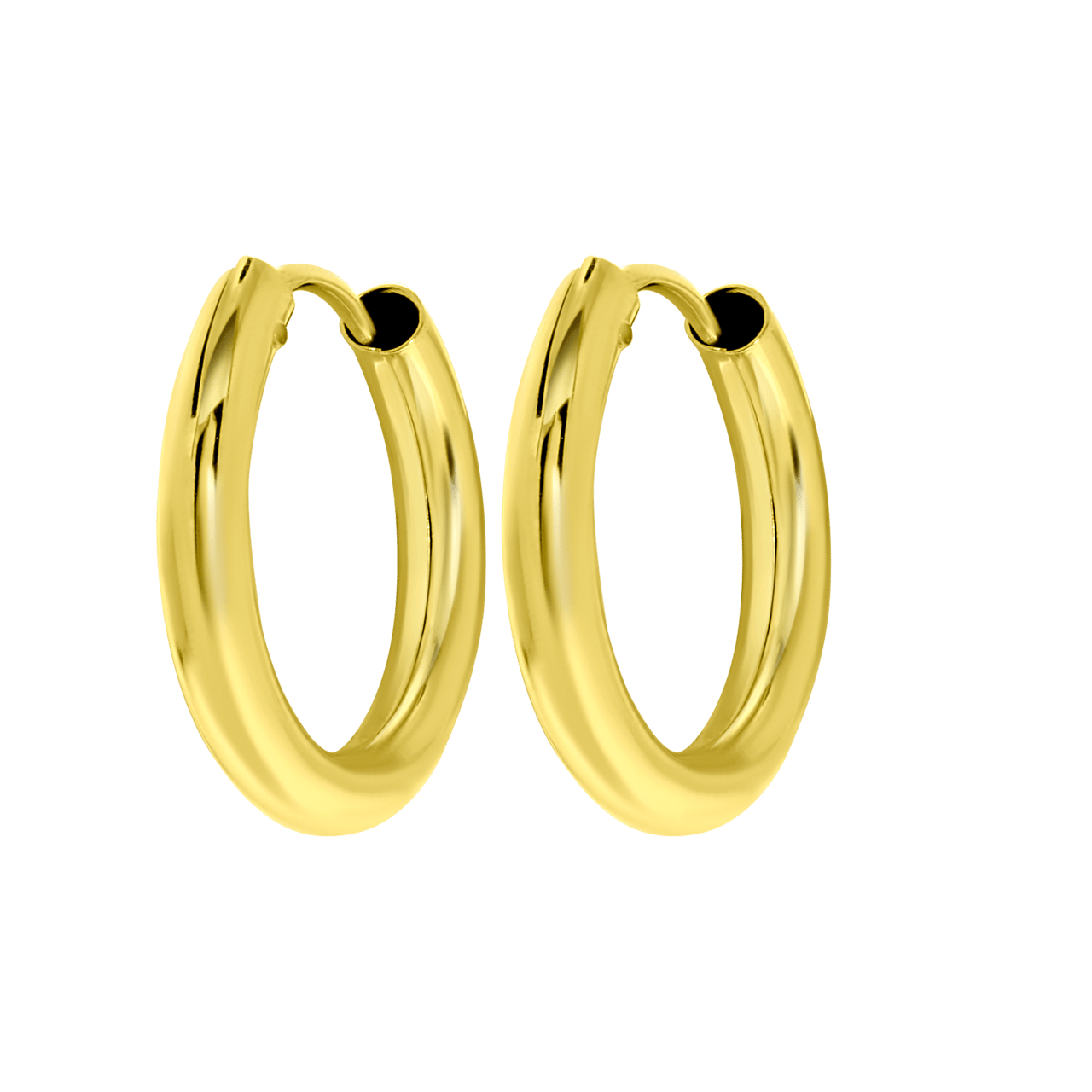 Ohrringe aus 375 Gold, 10 mm