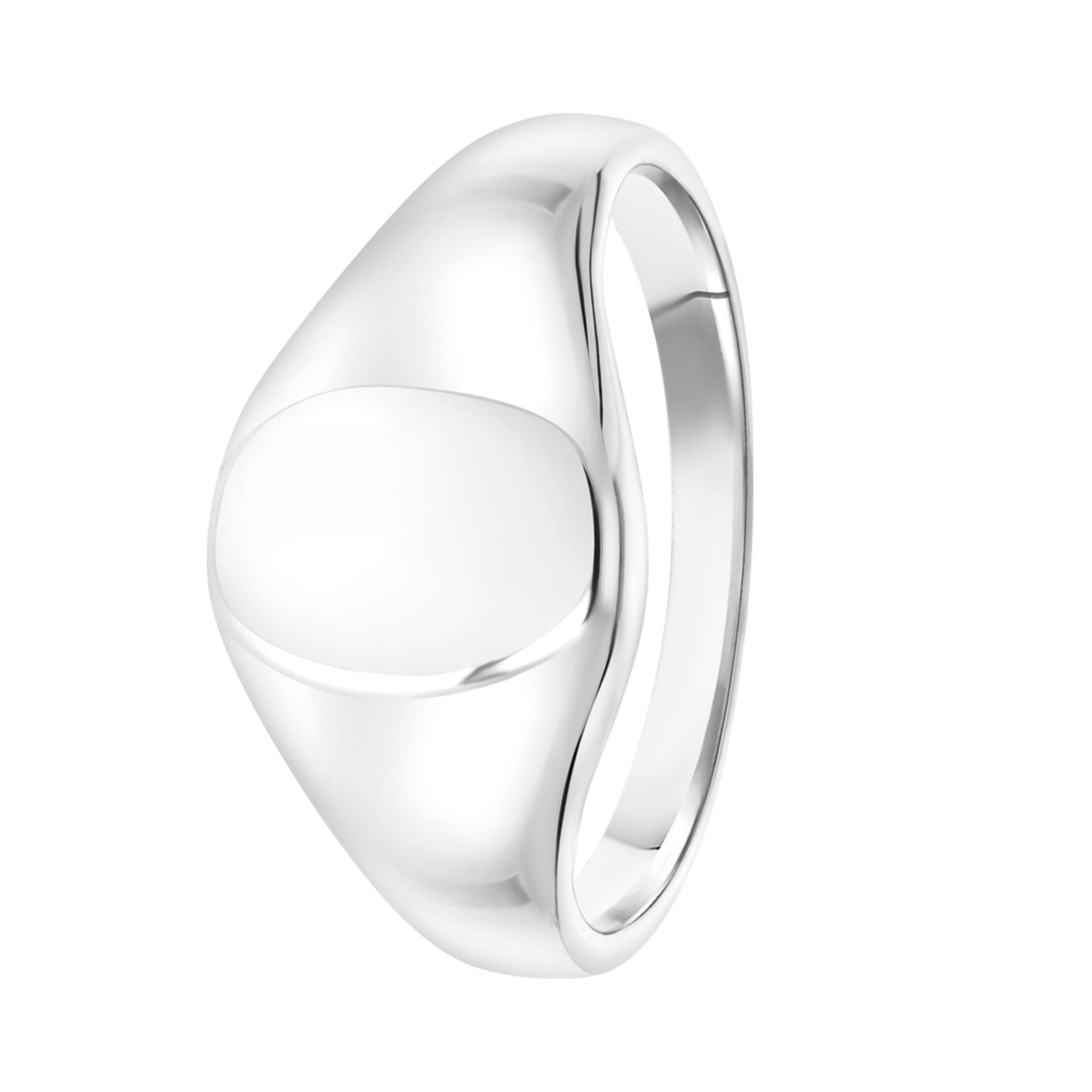 Siegelring für Jungen, 925 Silber, oval