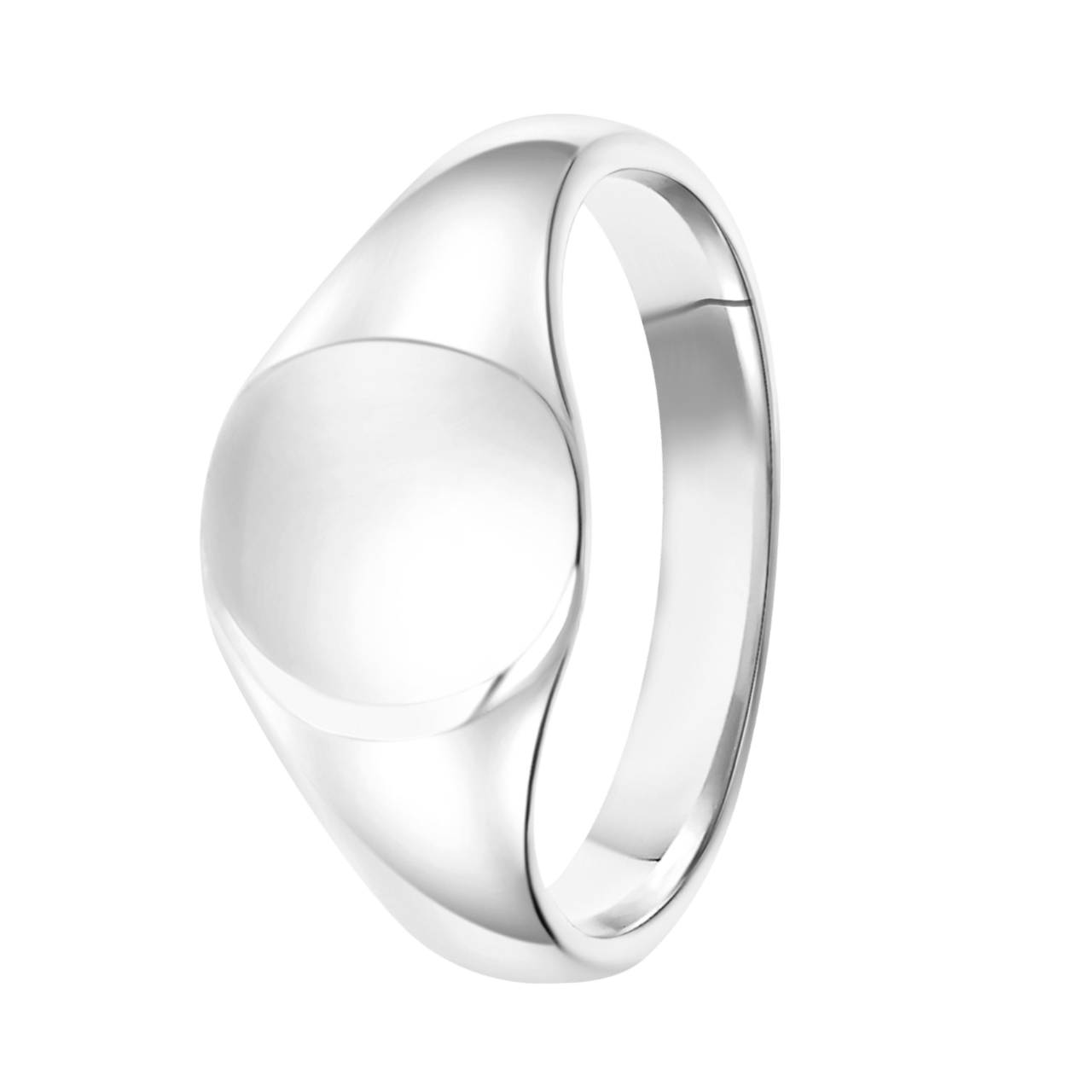 Siegelring für Jungen, 925 Silber, rund