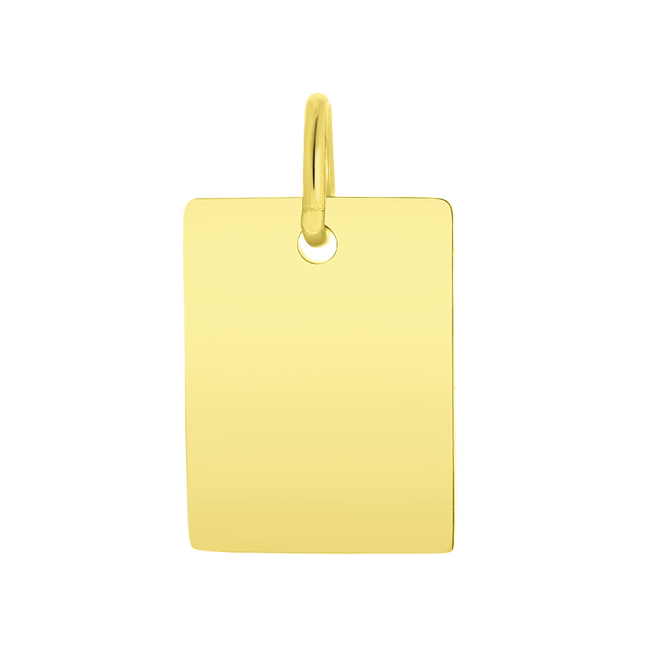 Zilveren hanger gold tag Mix&Match ketting/armband