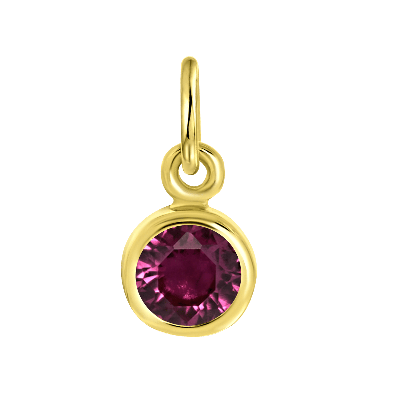 Zilveren hanger gold geboortesteen Mix&Match