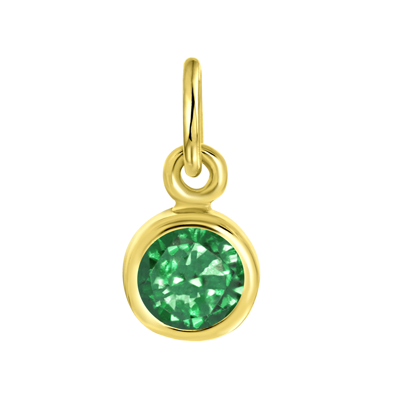 Zilveren hanger gold geboortesteen Mix&Match