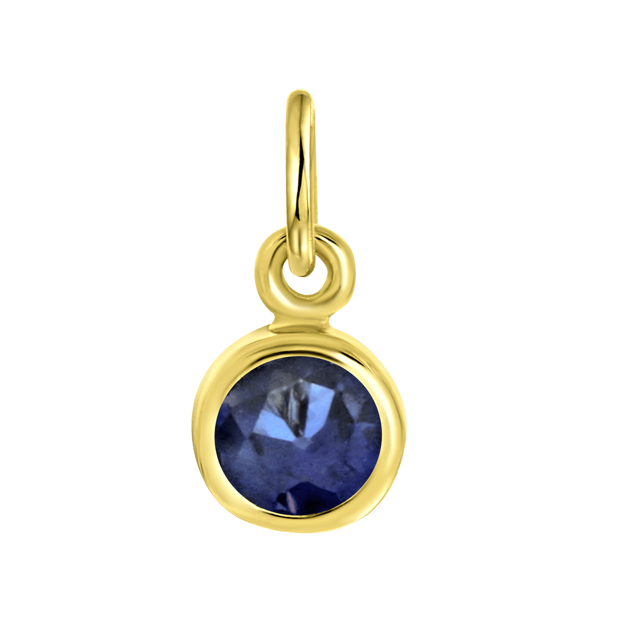 Zilveren hanger gold geboortesteen Mix&Match