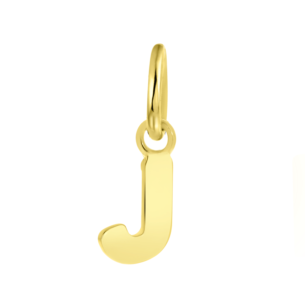 Zilveren goldplated letterhanger voor dames