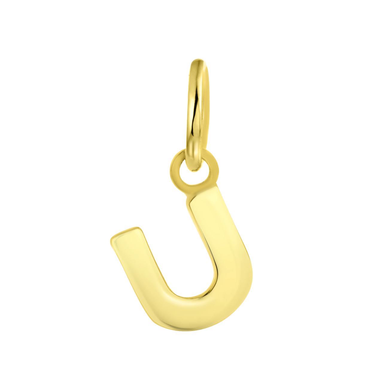 Zilveren hanger gold letter Mix&Match