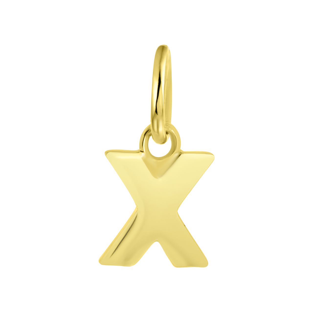 Zilveren hanger gold letter Mix&Match