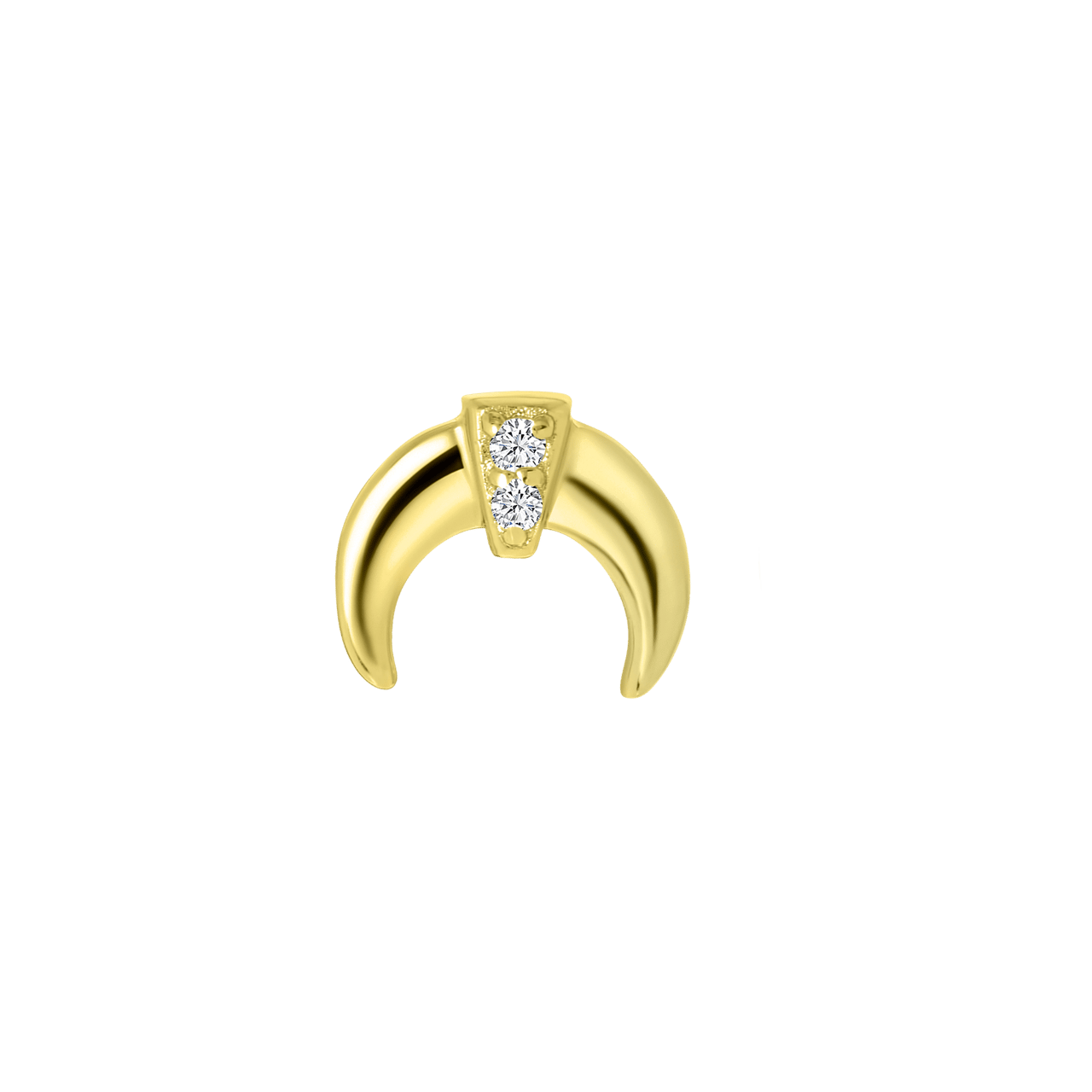 Zilveren goldplated oorknoppen met zirkonia voor dames