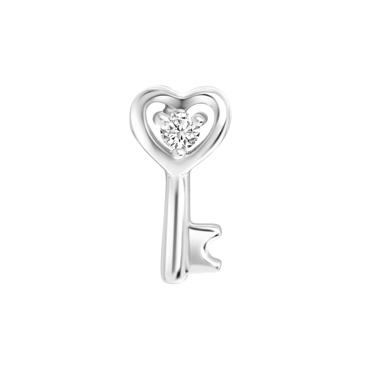 Ohrstecker, 925 Silber, Schlüssel