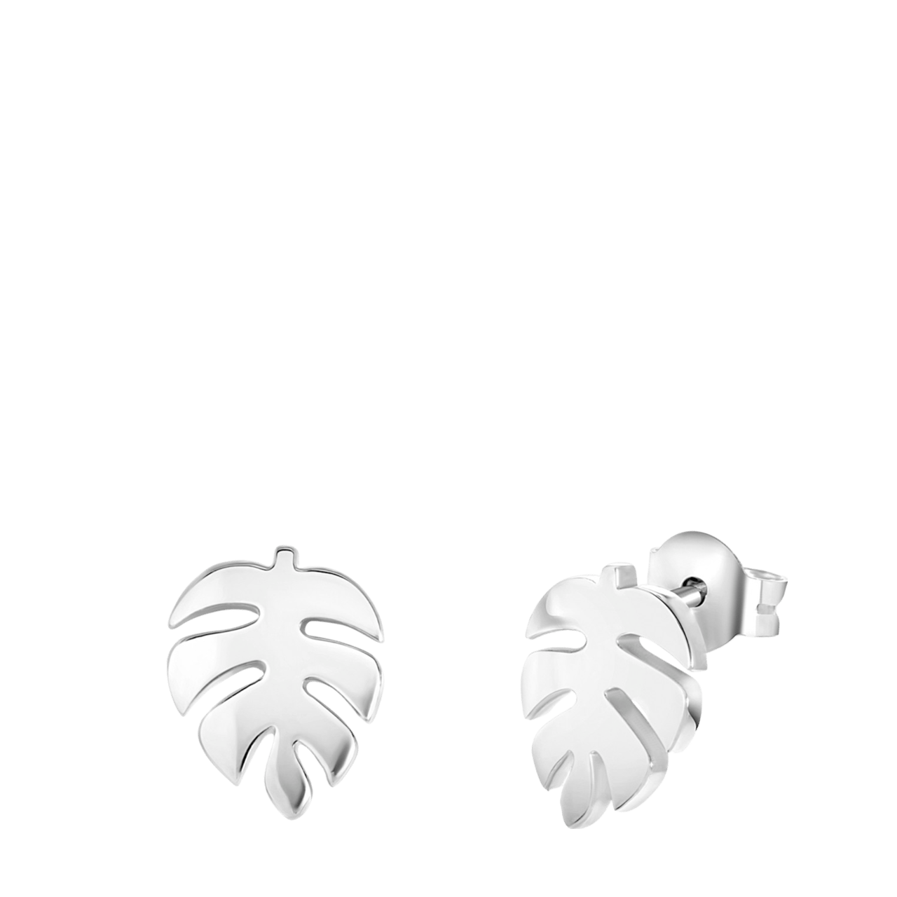Ohrstecker, 925 Silber, Blatt