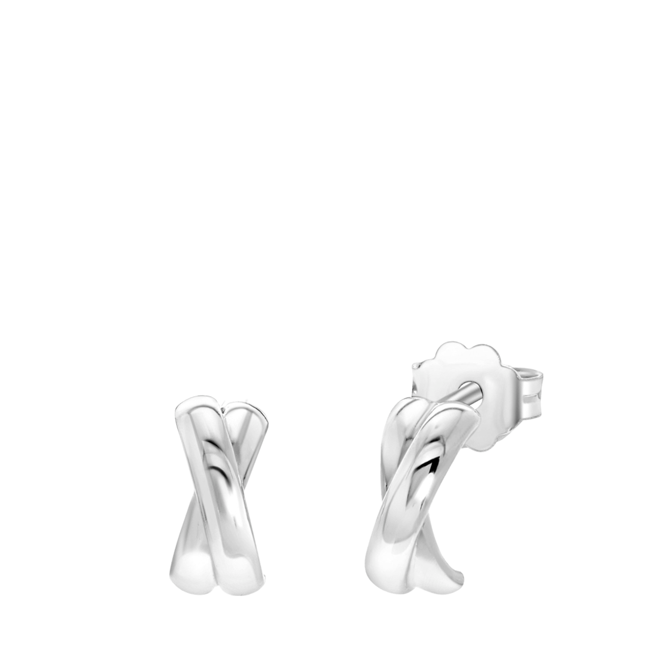 Ohrstecker, 925 Silber, doppelt