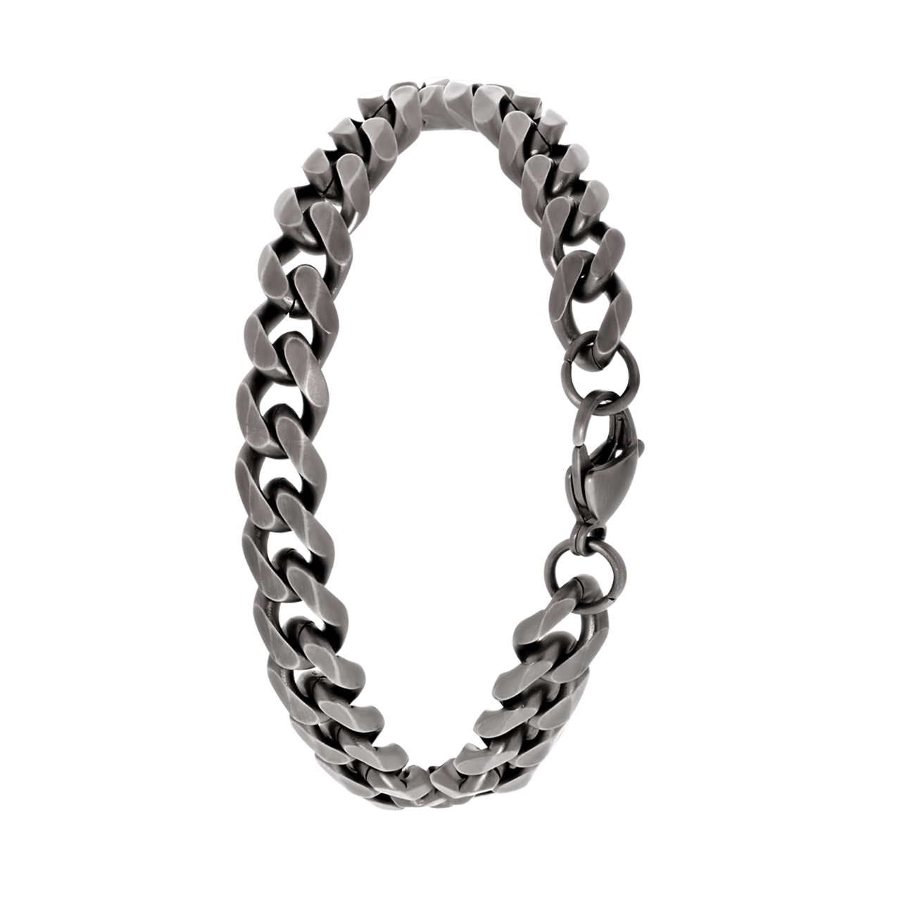 Armband, Edelstahl, Gourmetglied, matt