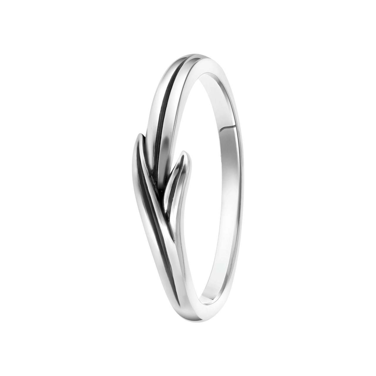 Ring, 925 Silber, Blatt, Bali Treasures
