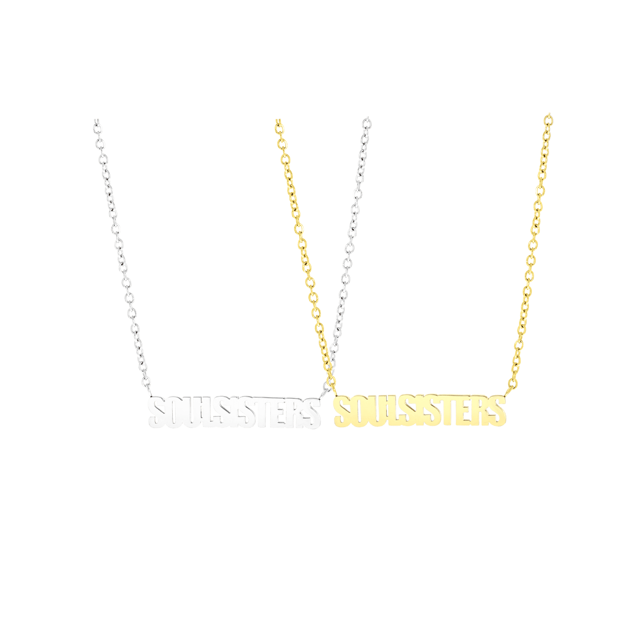 Stalen goldplated sieradenset Soul Sisters voor dames