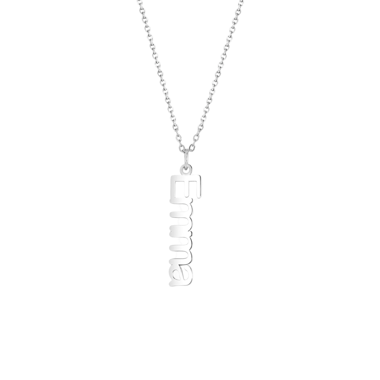 Namenskette, 925 Silber, vertikal