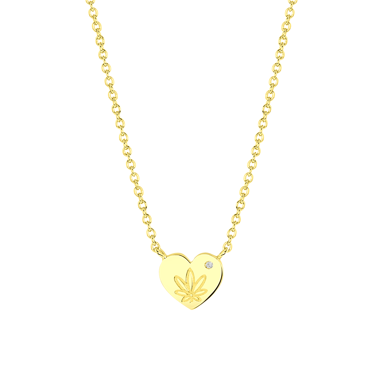Zilveren goldplated ketting met hanger hart voor dames