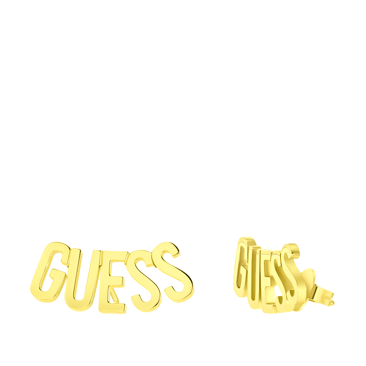 Guess stainless steel goldplated oorknoppen voor dames