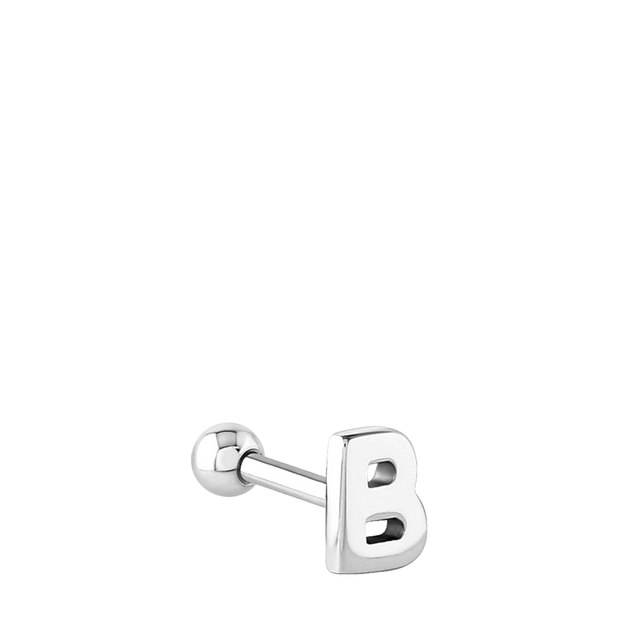 Stainless steel helixpiercing letter