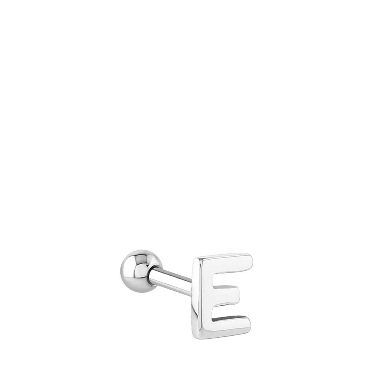 Stainless steel helixpiercing letter