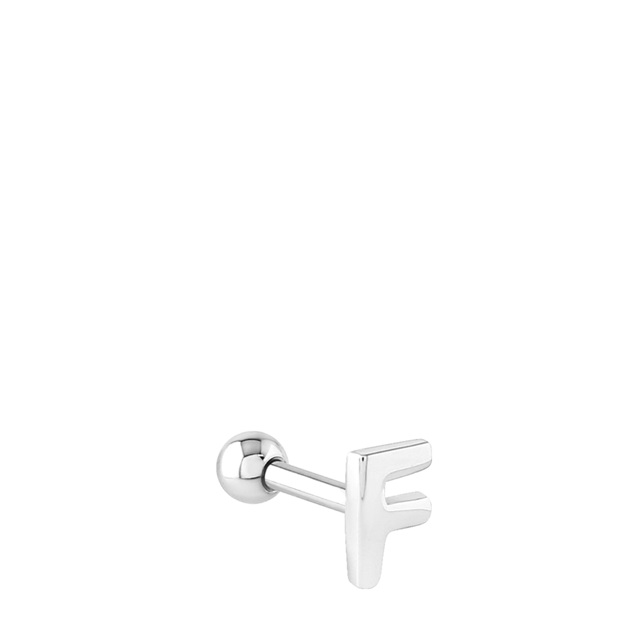 Stainless steel helixpiercing letter