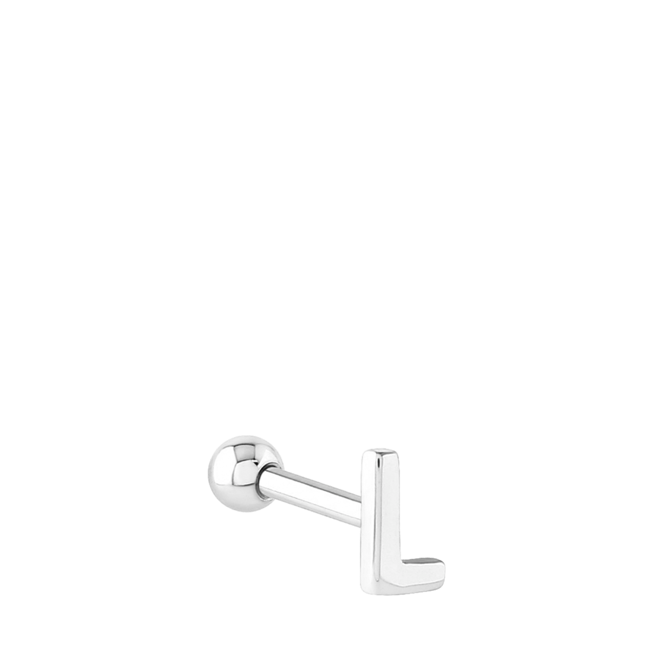 Stainless steel helixpiercing letter
