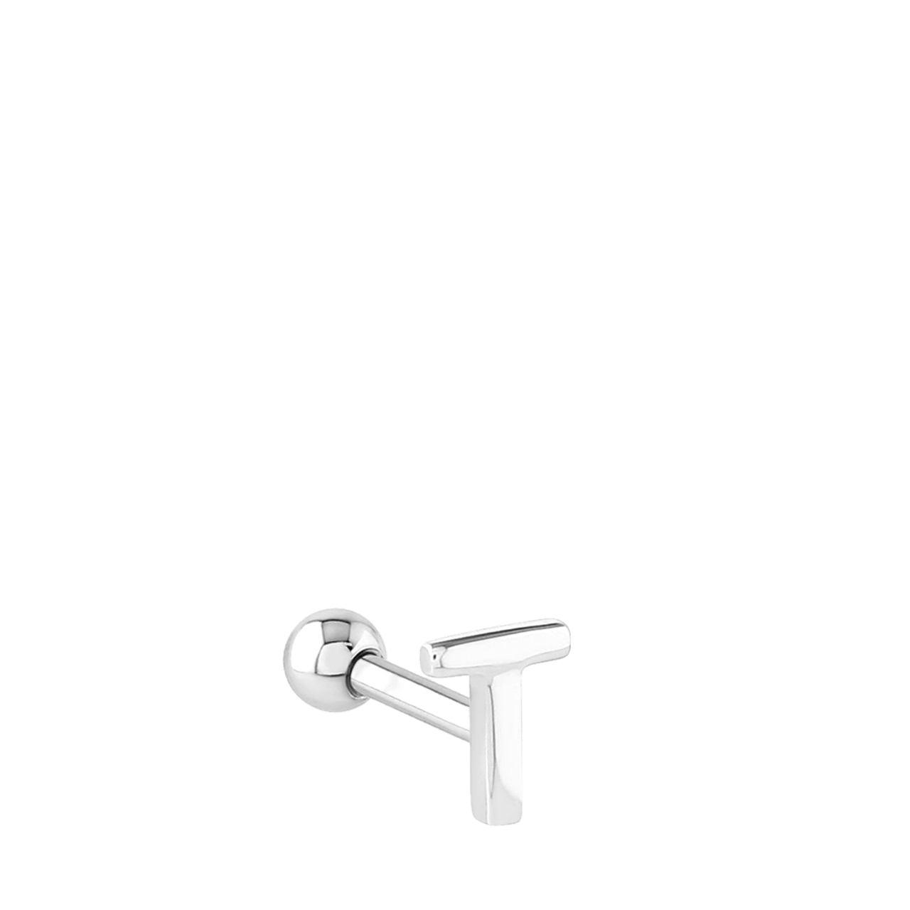 Stainless steel helixpiercing letter