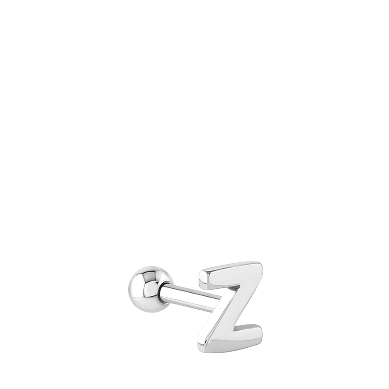 Stainless steel helixpiercing letter