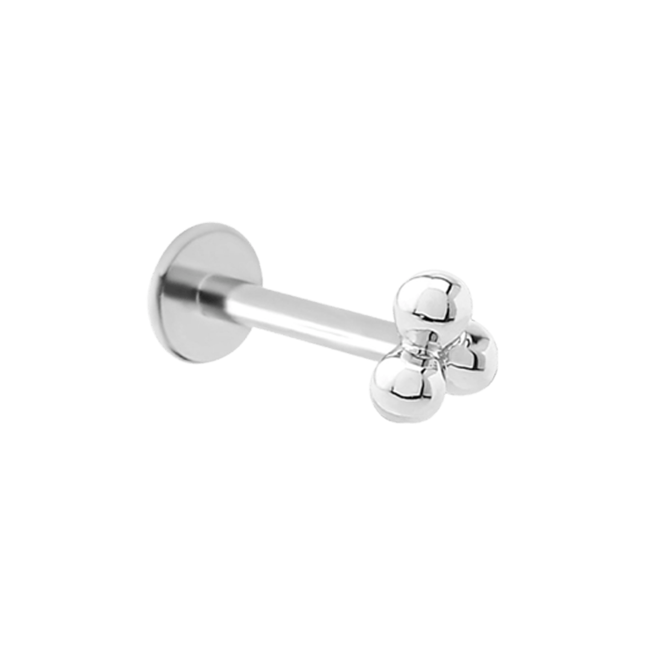 Tragus-Piercing, Edelstahl, 3 Kügelchen