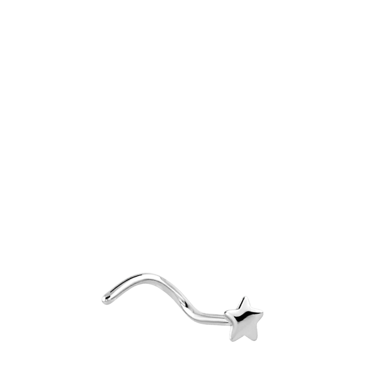 Nasenpiercing, Edelstahl, Stern