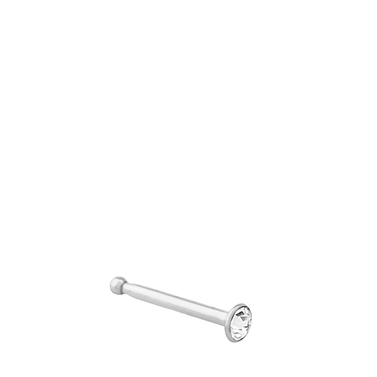 Nasenpiercing, Edelstahl, Bone, Kristall