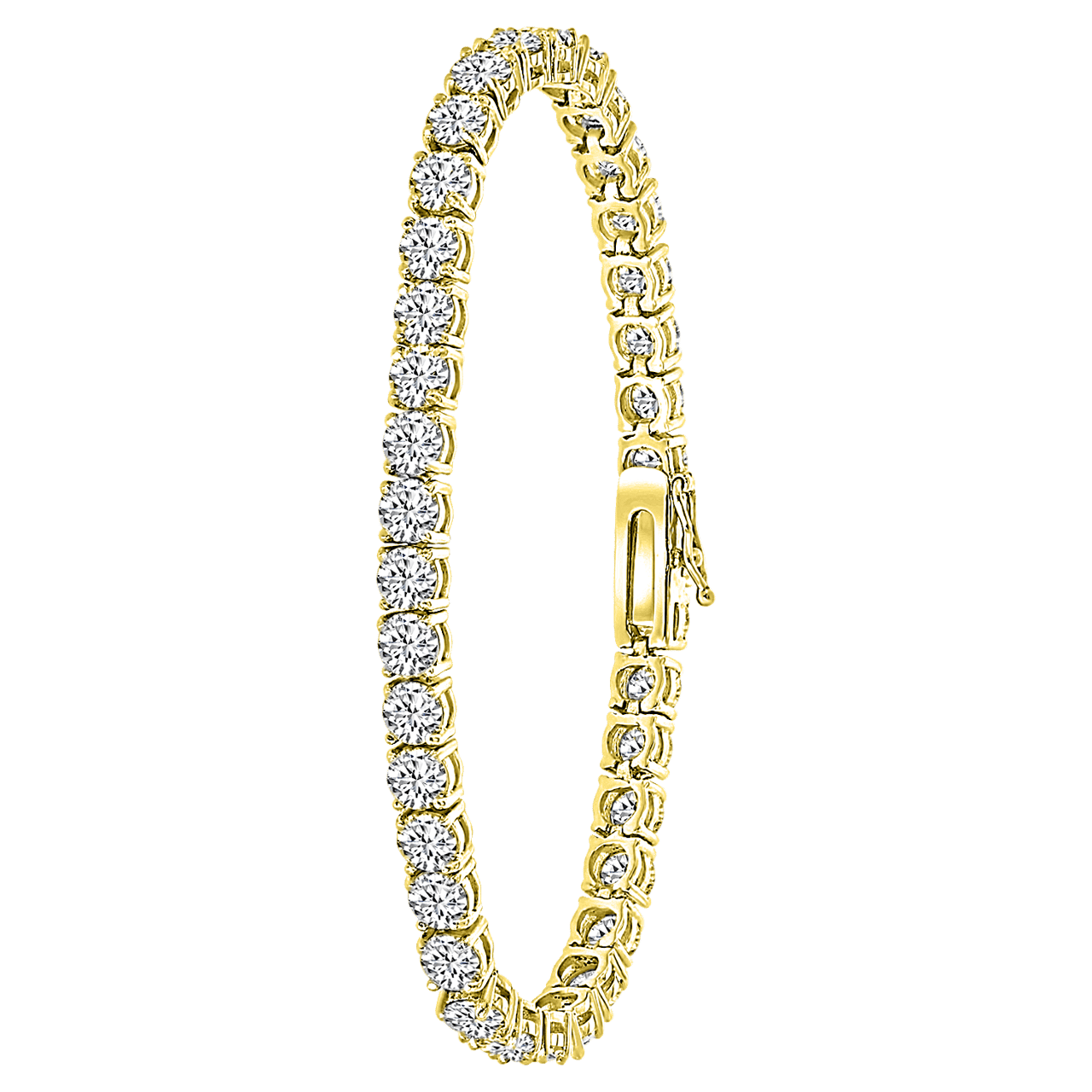 Zilveren armband gold met zirkonia