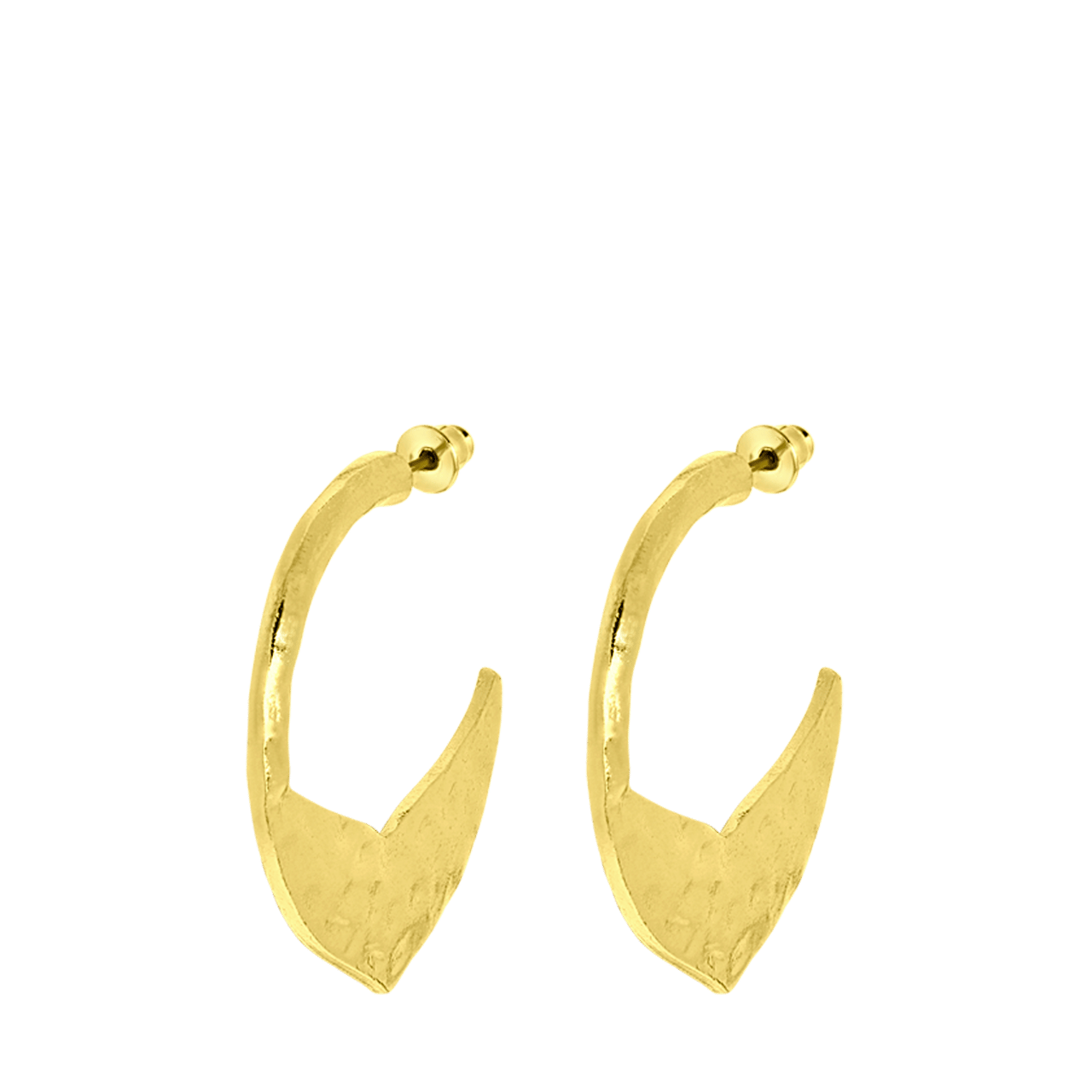 Goudkleurige bijoux oorringen