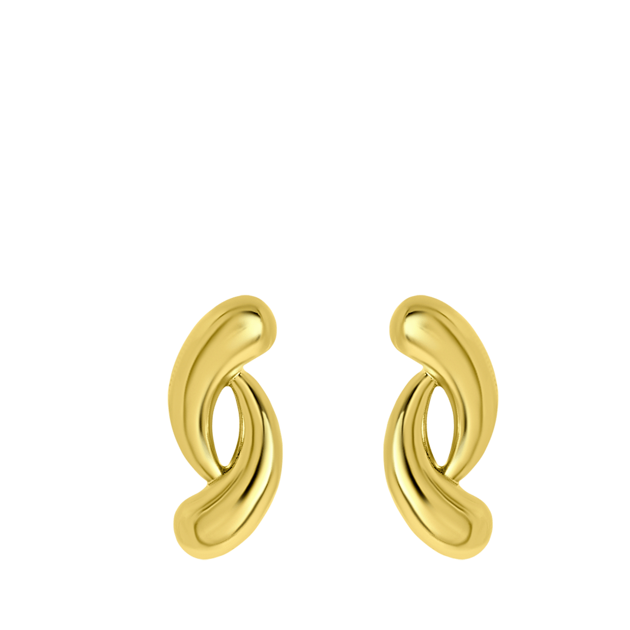 Goudkleurige bijoux oorbellen golf