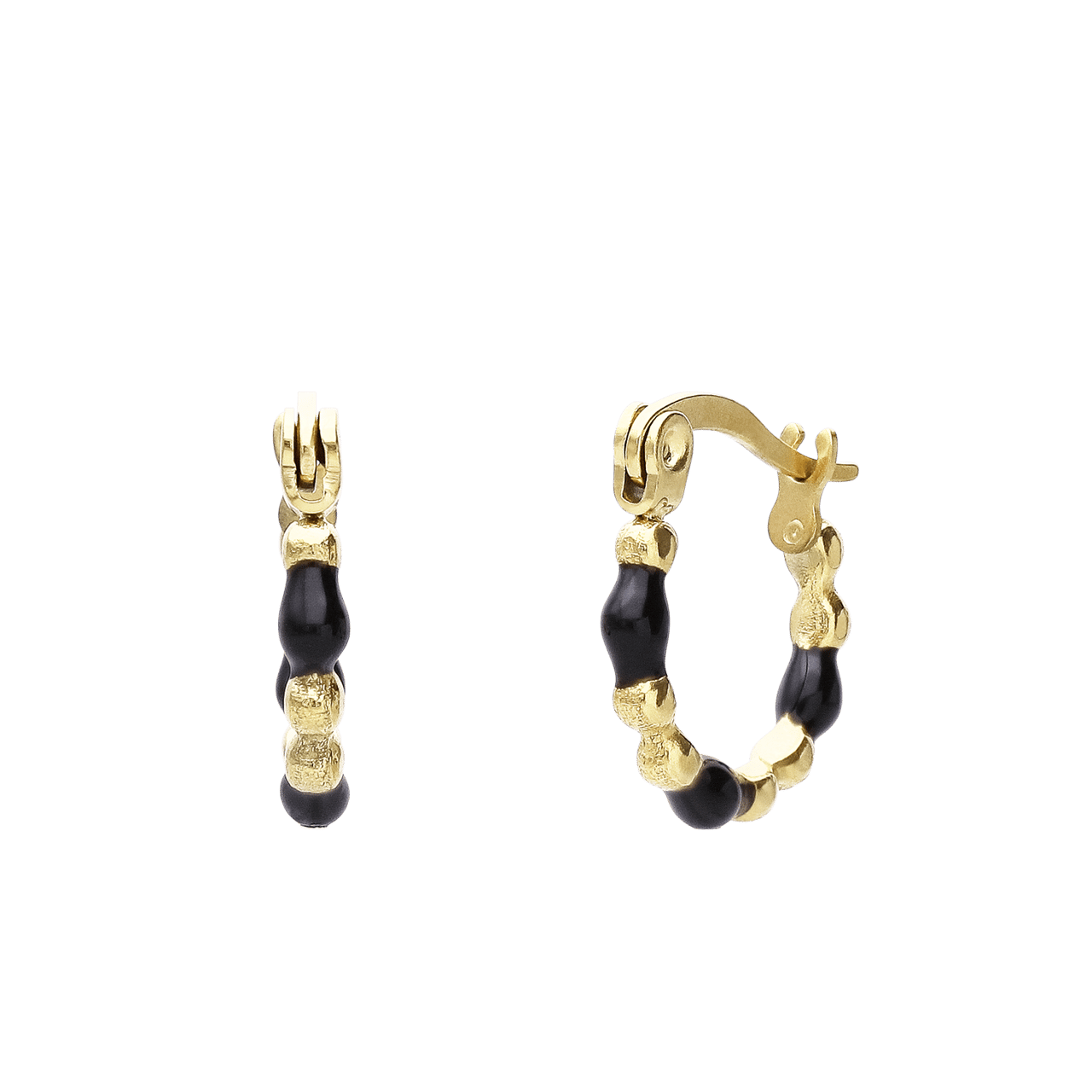 Myla stainless steel goldplated oorringen voor dames