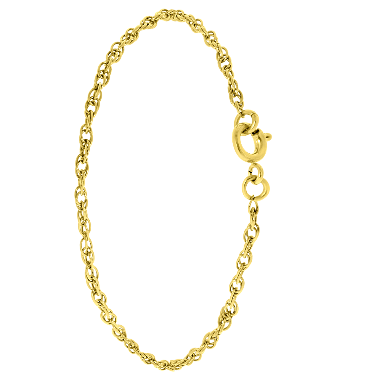 Stalen goldplated fantasiearmband voor dames