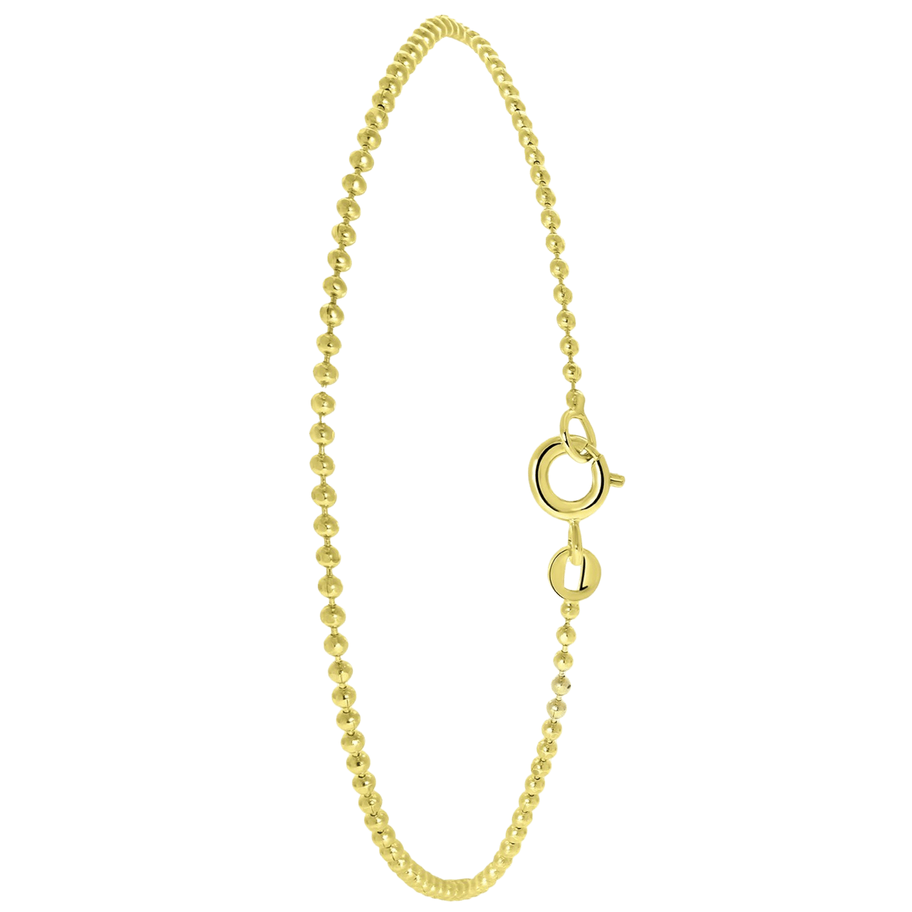 Stalen goldplated fantasiearmband voor dames