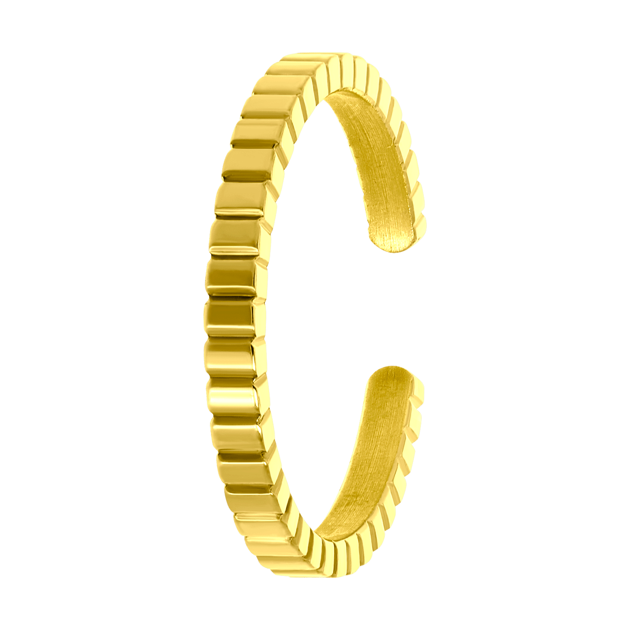 Stalen goldplated ring voor dames