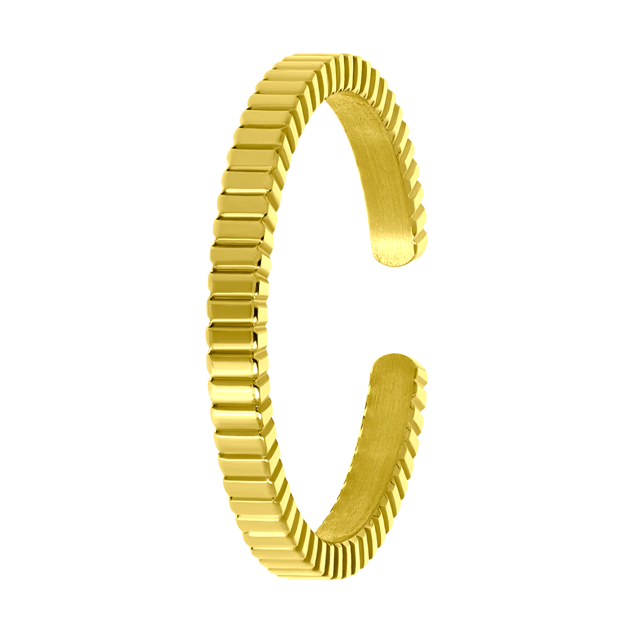 Stalen goldplated ring voor dames
