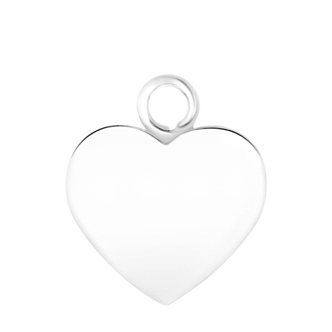 Zilveren oorbelhanger hart Mix&Match