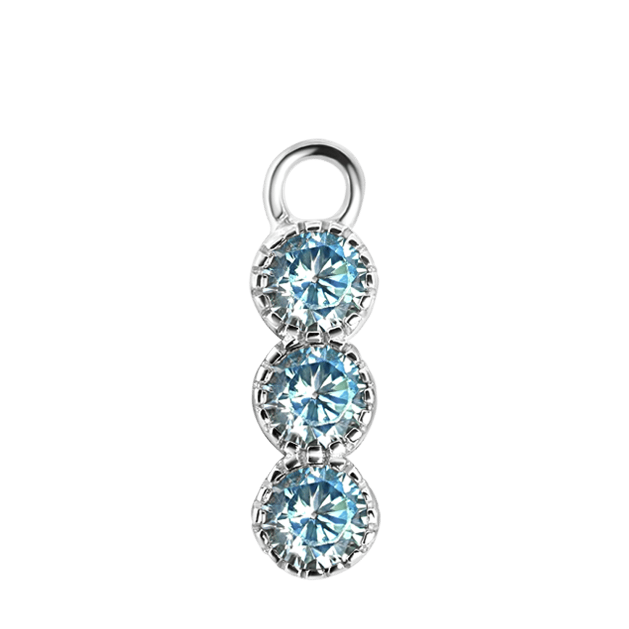 Ohrringanhänger, 925 Silber, Geburtsstein, Mix & Match