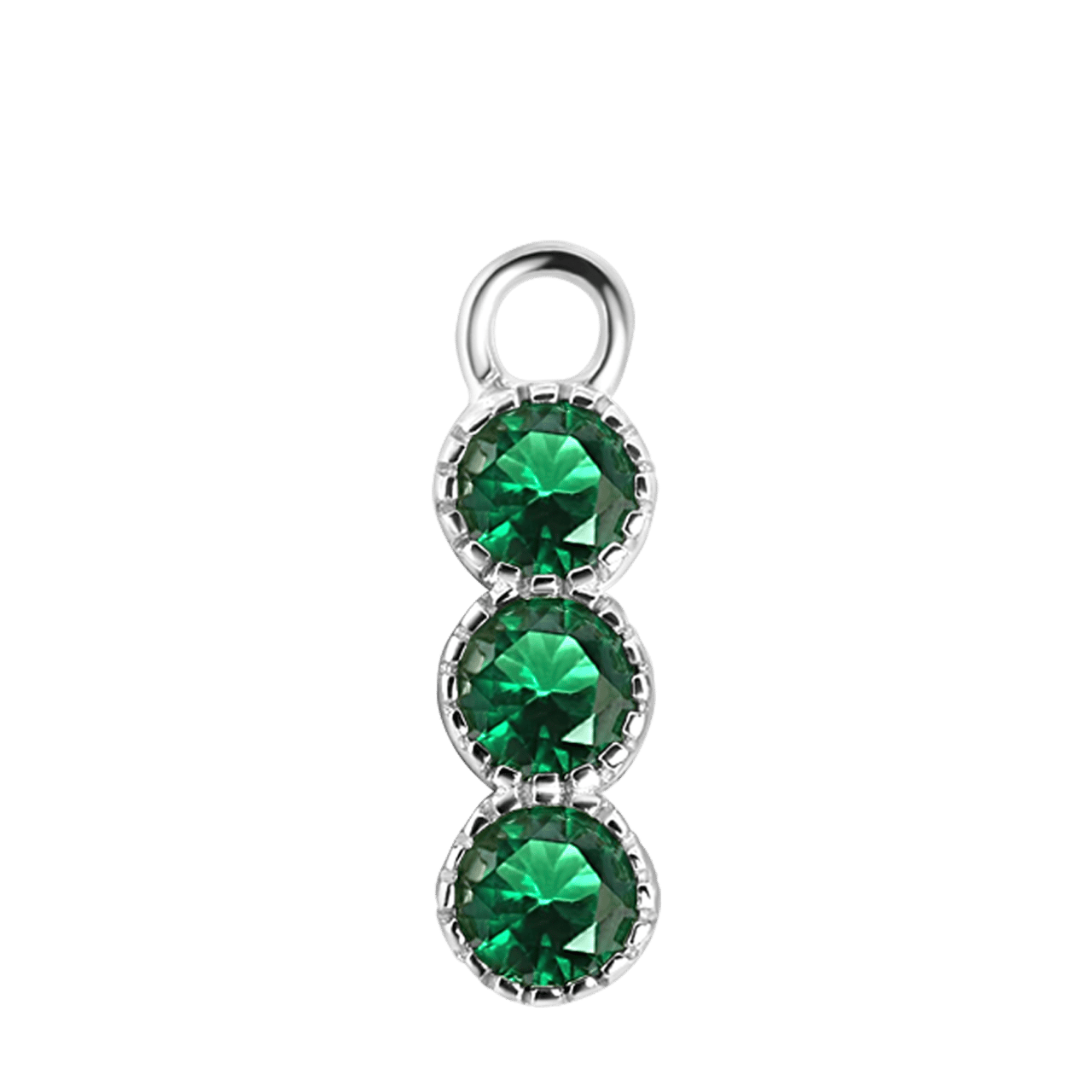 Ohrringanhänger, 925 Silber, Geburtsstein, Mix & Match