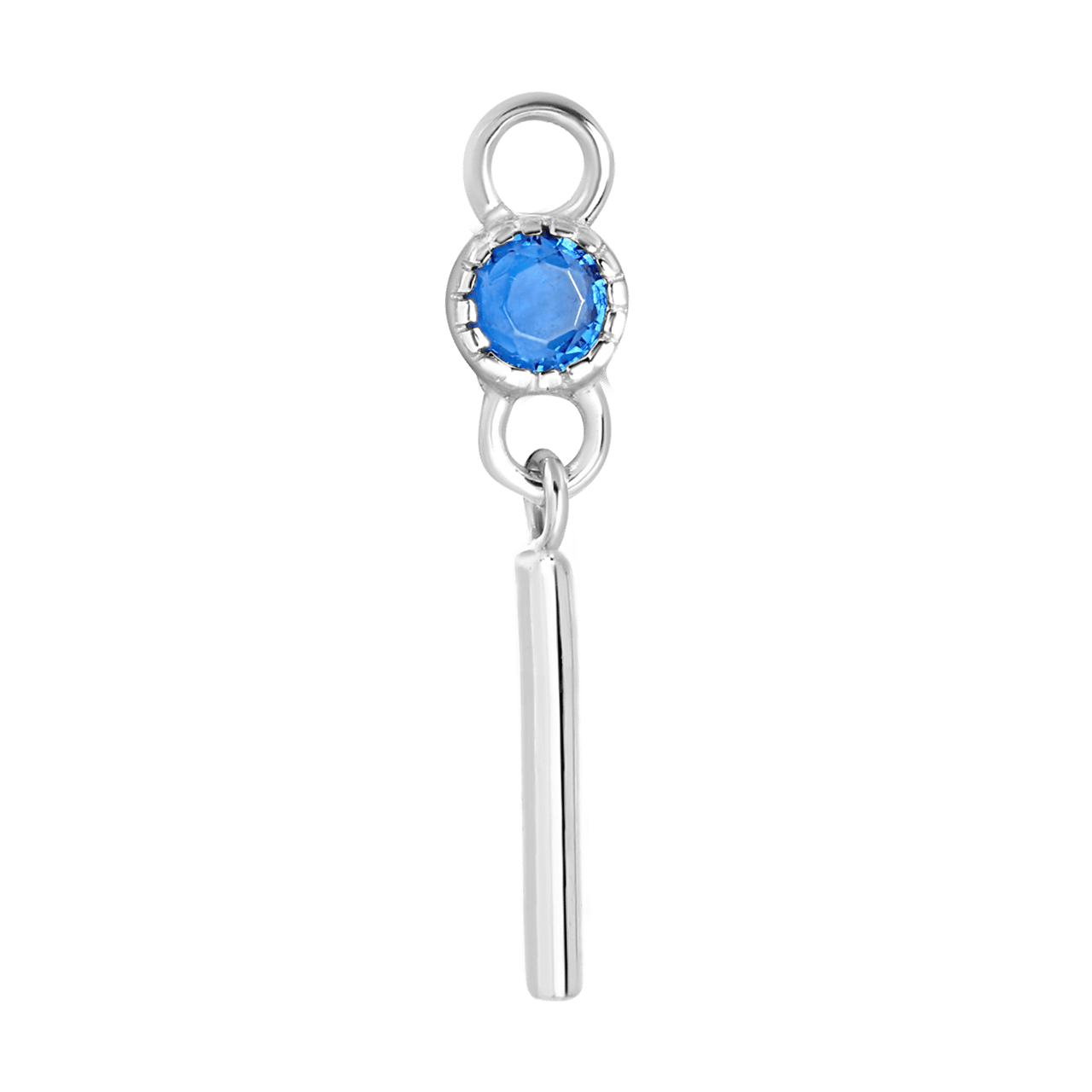 Ohrringanhänger, 925 Silber, Geburtsstein, Mix & Match