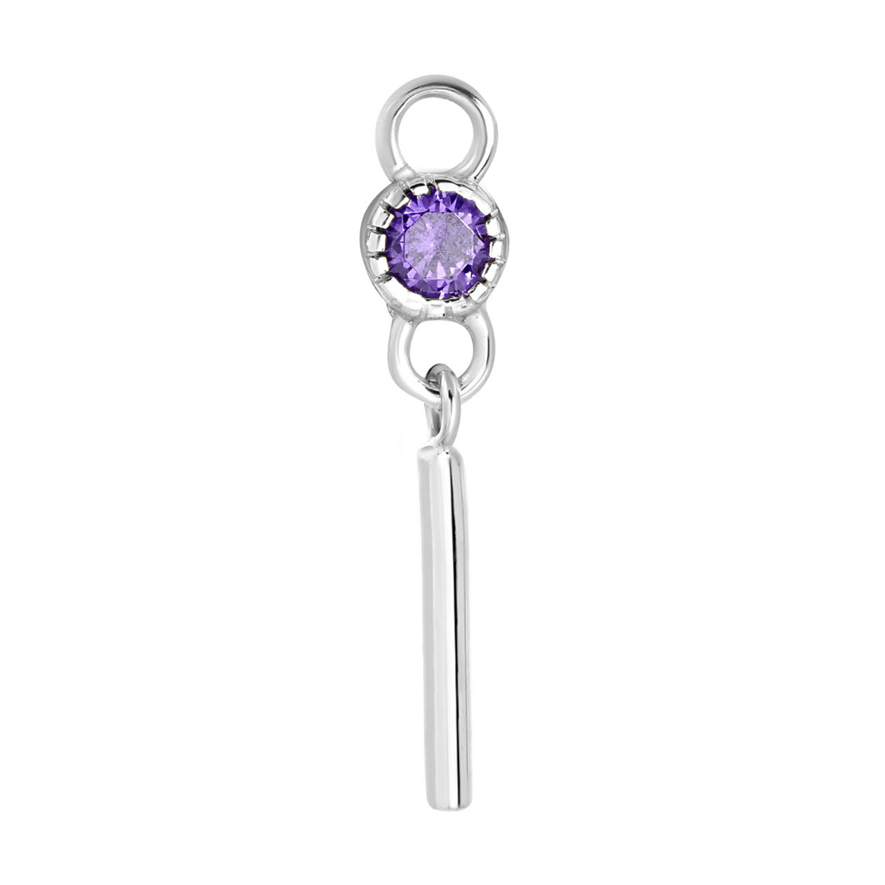 Ohrringanhänger, 925 Silber, Geburtsstein, Mix & Match