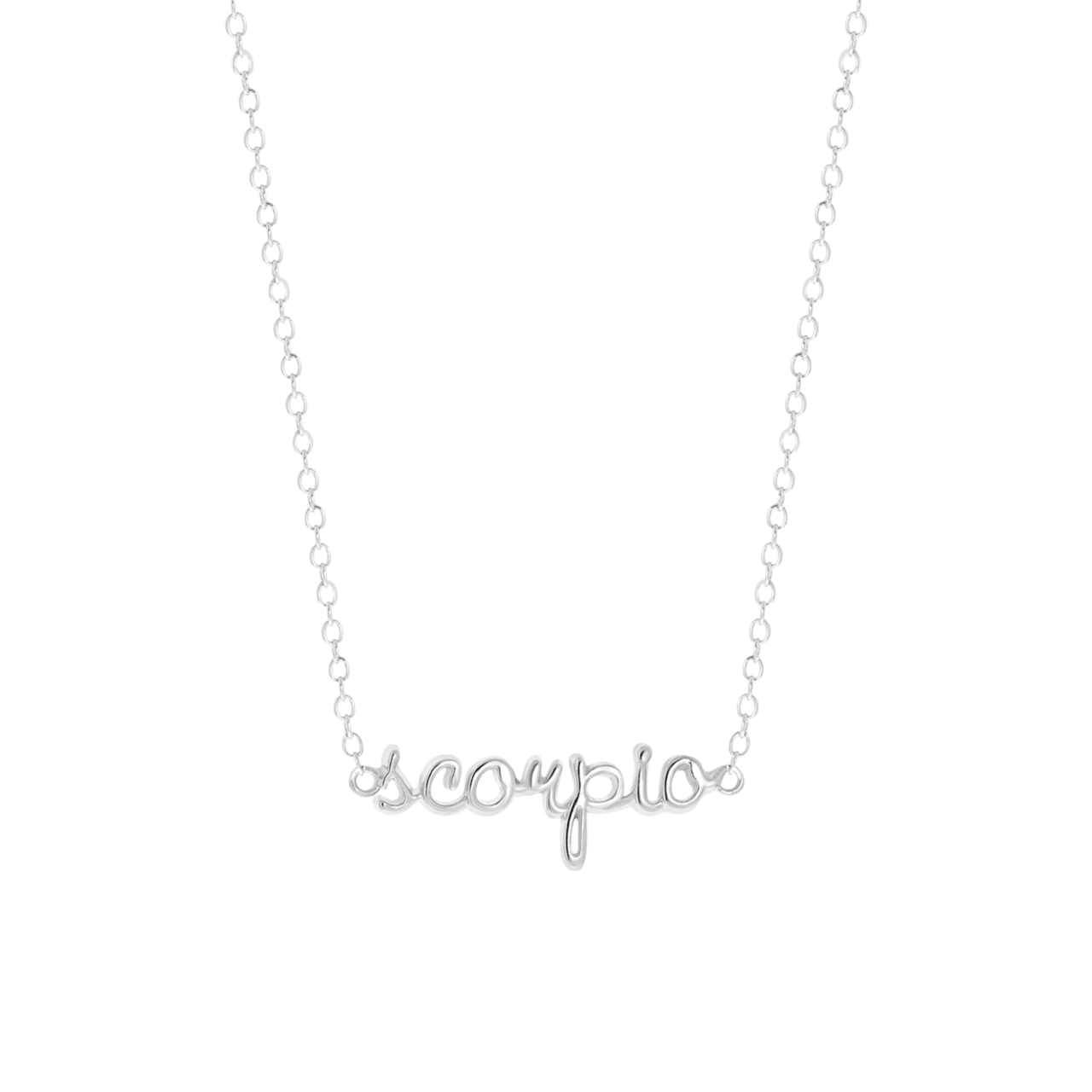 Zilveren ketting met hanger sterrenbeeld