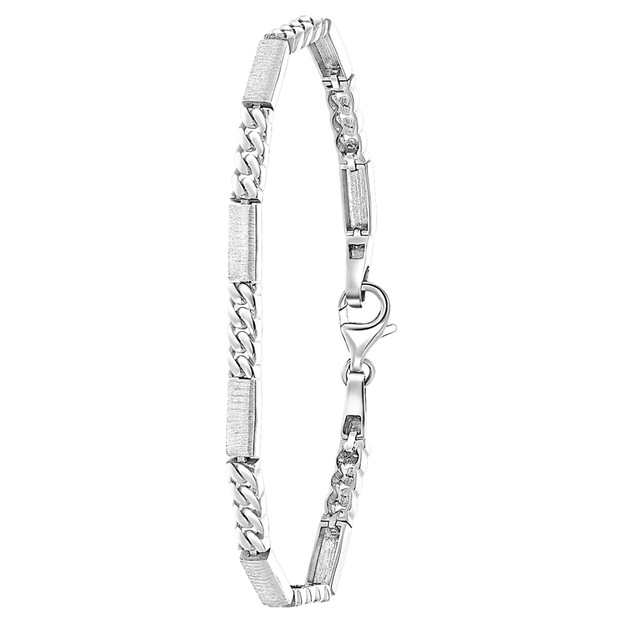 Zilveren armband mat/glans