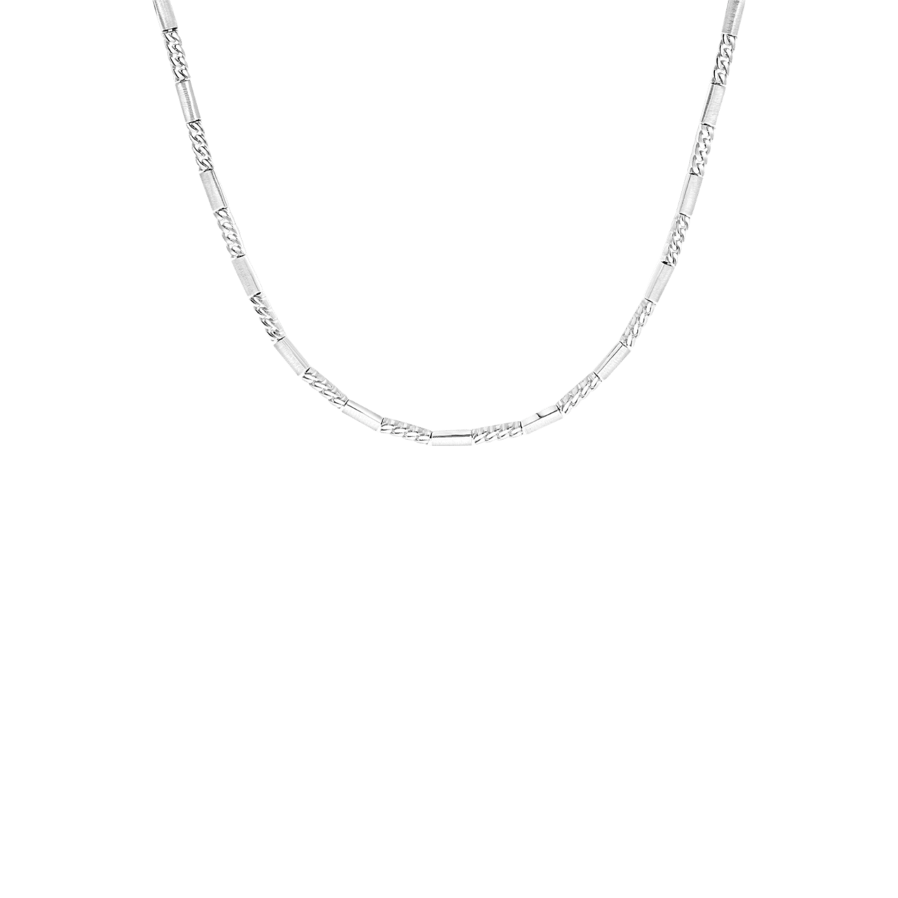 Zilveren ketting mat/glans