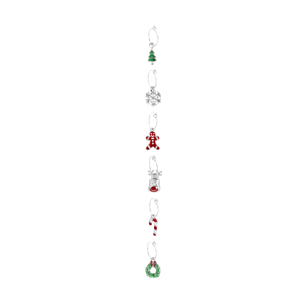 Bijoux zilverkleurige oorbellen set voor dames