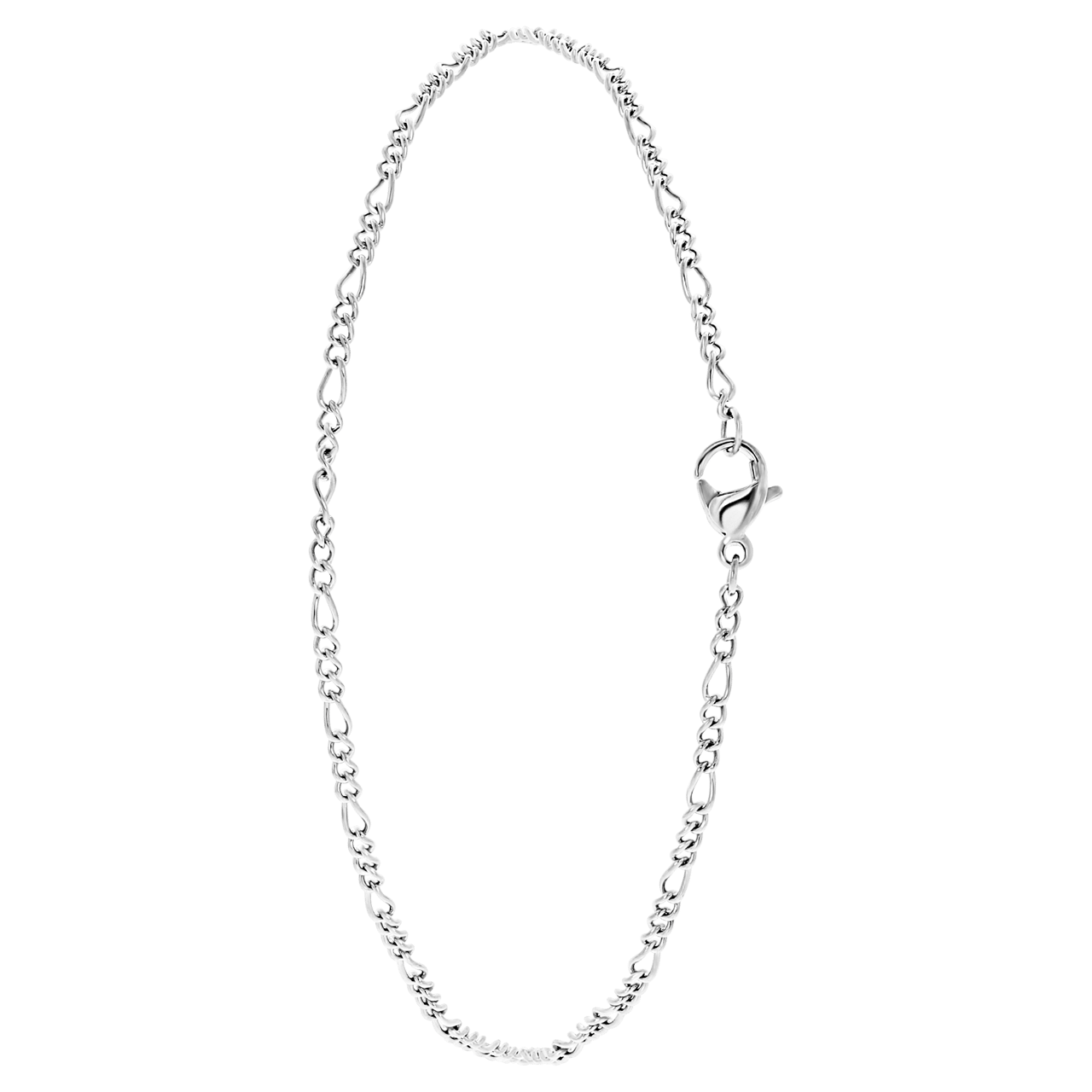 Gerecycled stalen enkelband figaro