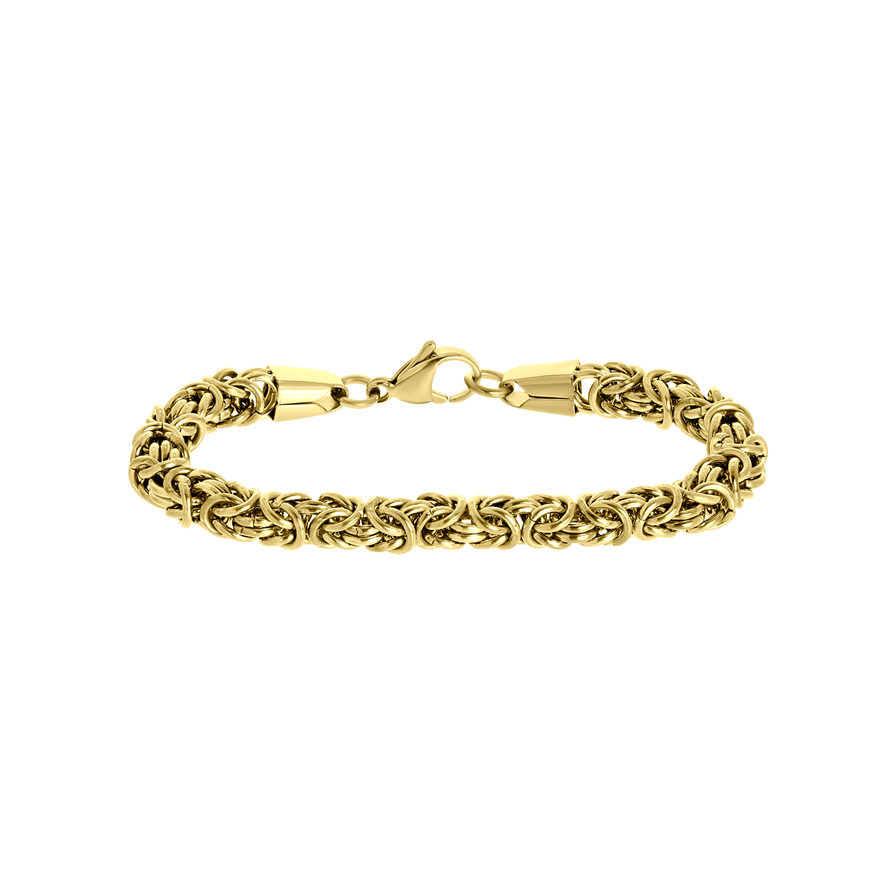 Armband, Edelstahl, vergoldet, mit Königsgliedern